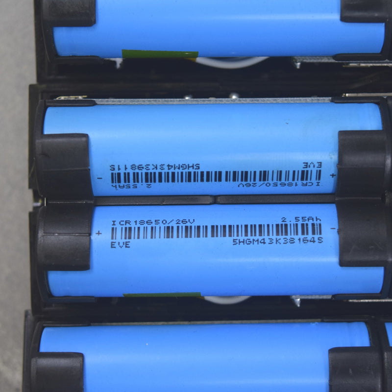 Canada listing -  200 Eve ICR18650-26V 3.6v, 2.55Ah, 7.65A, 18650 cells in 10 packs (blue)