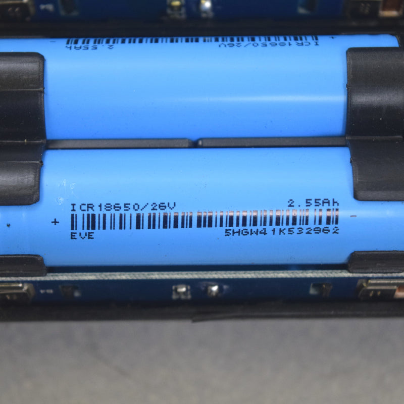 Canada listing -  200 Eve ICR18650-26V 3.6v, 2.55Ah, 7.65A, 18650 cells in 10 packs (blue)