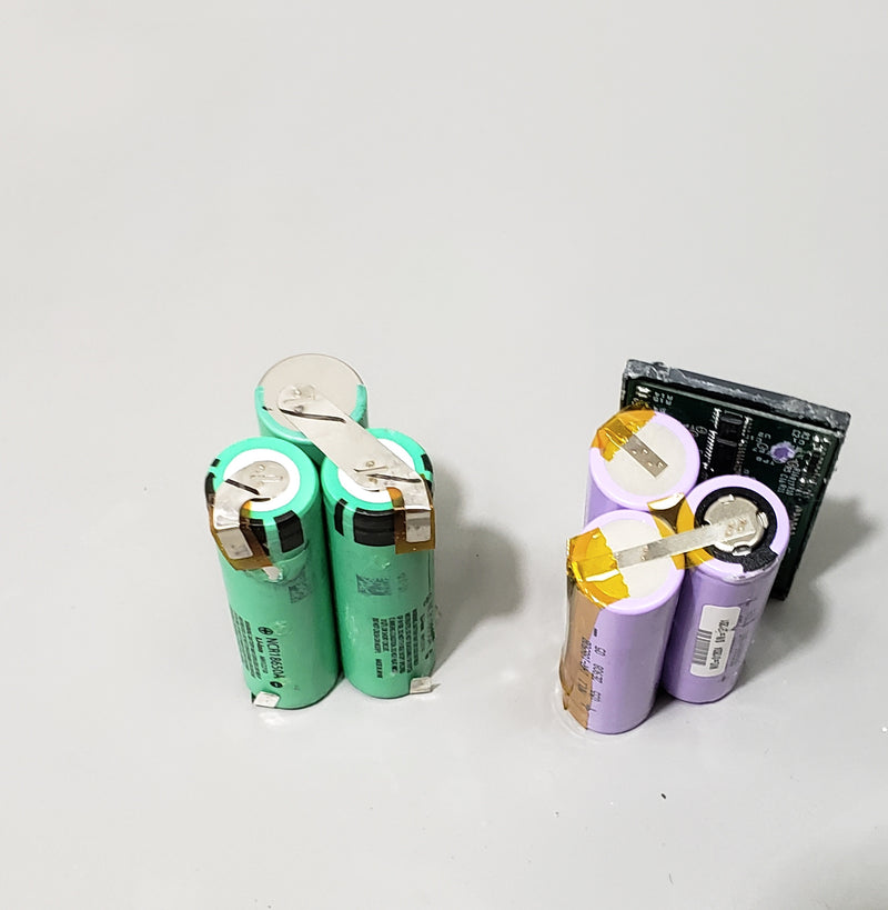 Roughly 300 mixed Panasonic/Moli 18650 cells for cell recovery