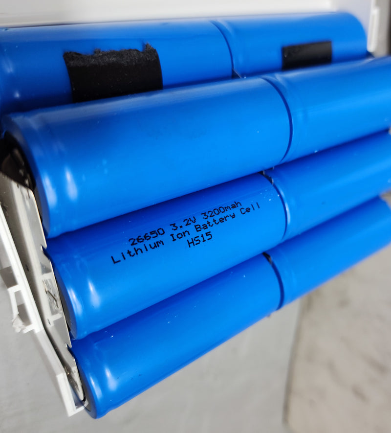 24x LiFePO4 26650 Rechargeable Cell: 3.2V 3800mAh 12.16Wh 4s6p for cell recovery