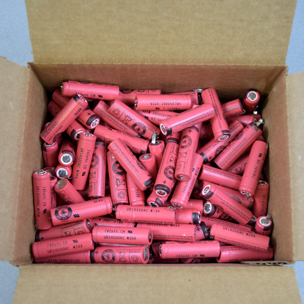 Lot of Sanyo Li-Ion - 740mAh Battery - Model #UR14500AC