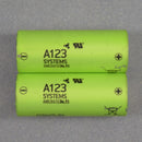 Lot of 168 Cells) Used A123 ANR26659M1B LiFeP04 3.3v 2500mAh in 21 EMC Packs